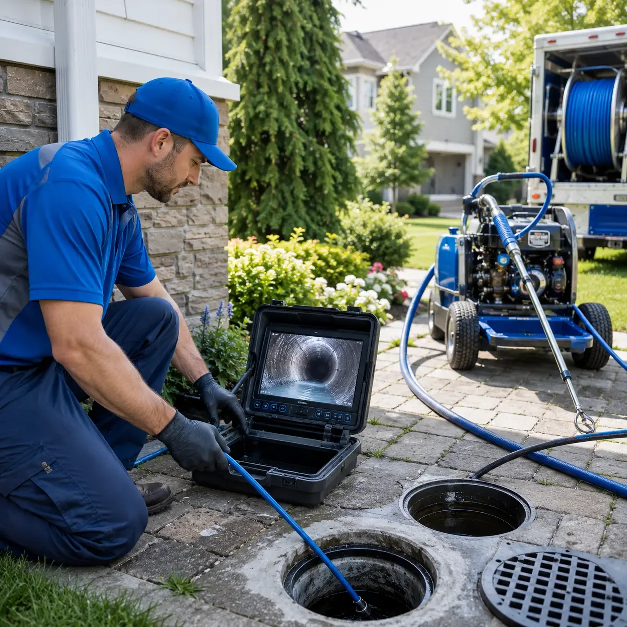 Outdoor drain cleaning professionals serving Hoschton, GA